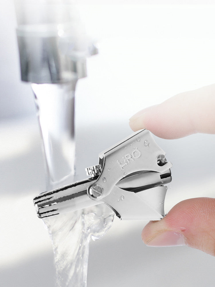 Stainless steel nose hair trimmer