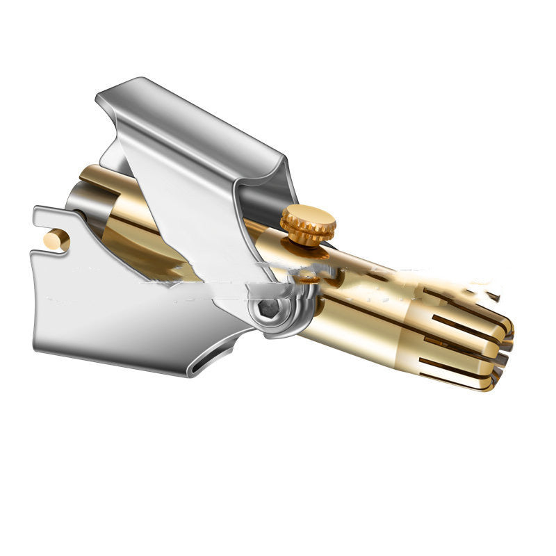 Stainless Steel Nose Hair Clipper Manual Nose Hair Trimmer Mechanical Nose Hair Shaver