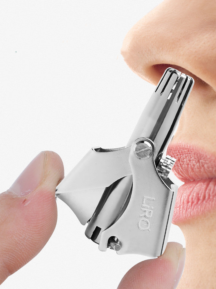 Stainless steel nose hair trimmer