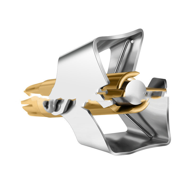 Stainless Steel Nose Hair Clipper Manual Nose Hair Trimmer Mechanical Nose Hair Shaver