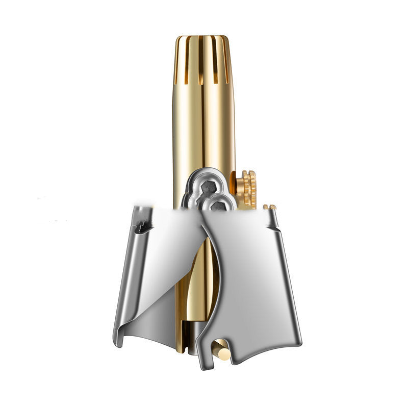 Stainless Steel Nose Hair Clipper Manual Nose Hair Trimmer Mechanical Nose Hair Shaver