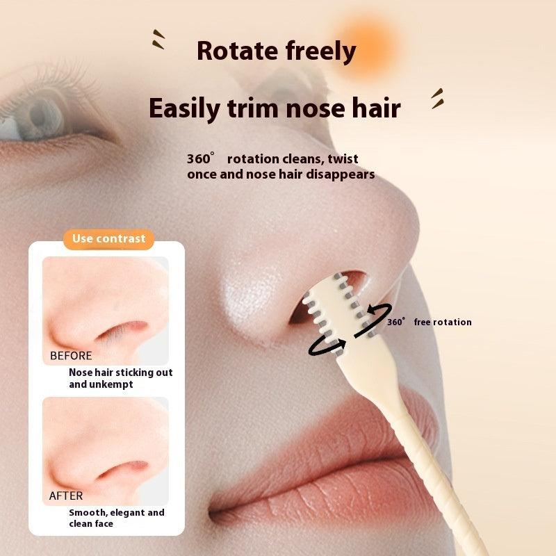 Double-sided Nose Hair Manual With Comb Teeth Nose Hair Trimmer