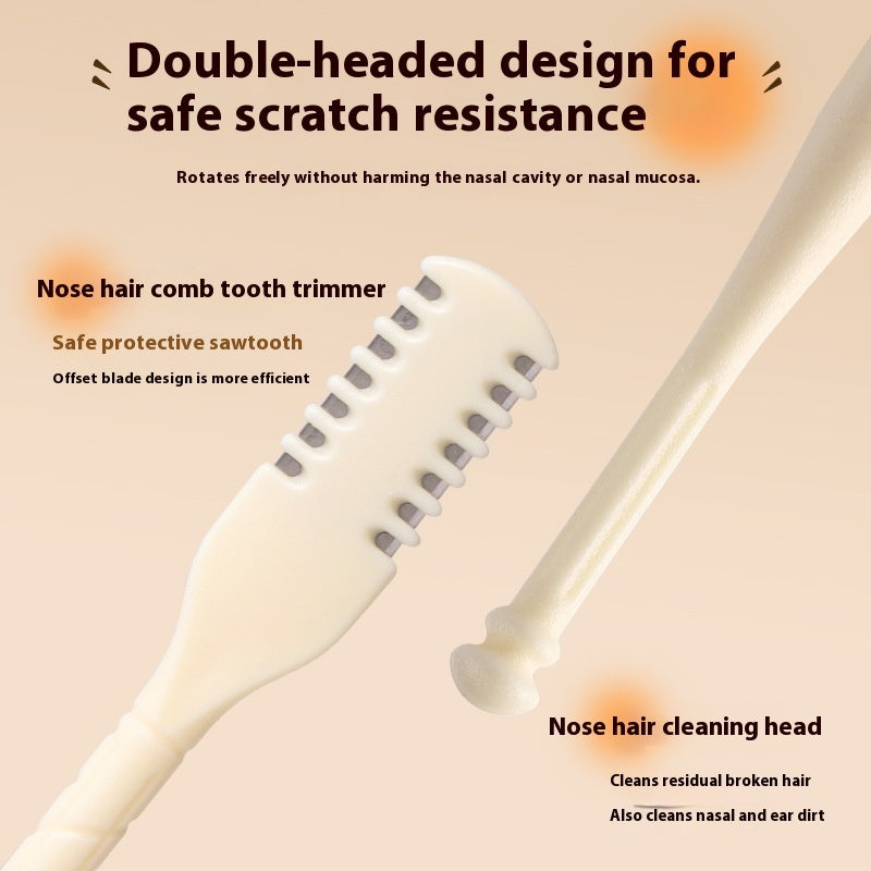 Double-sided Nose Hair Manual With Comb Teeth Nose Hair Trimmer